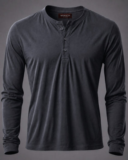 Blusa Henley de Manga Longa em Algodão Egípcio - Legacy