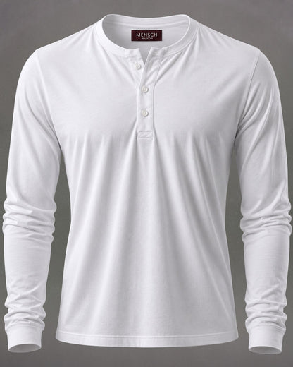 Kit 3x Blusa Henley de Manga Longa em Algodão Egípcio - Legacy - R$ 183,00 cada