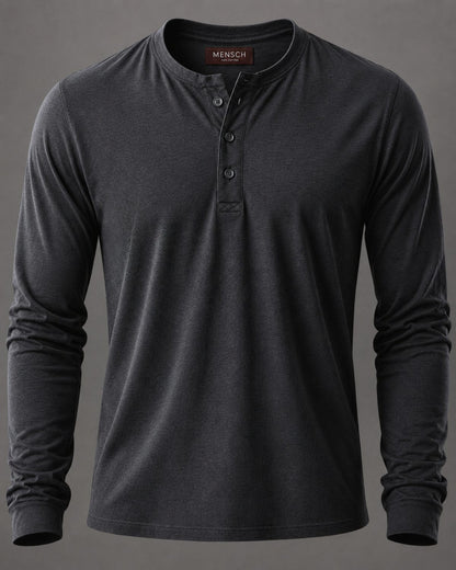 Kit 3x Blusa Henley de Manga Longa em Algodão Egípcio - Legacy - R$ 183,00 cada