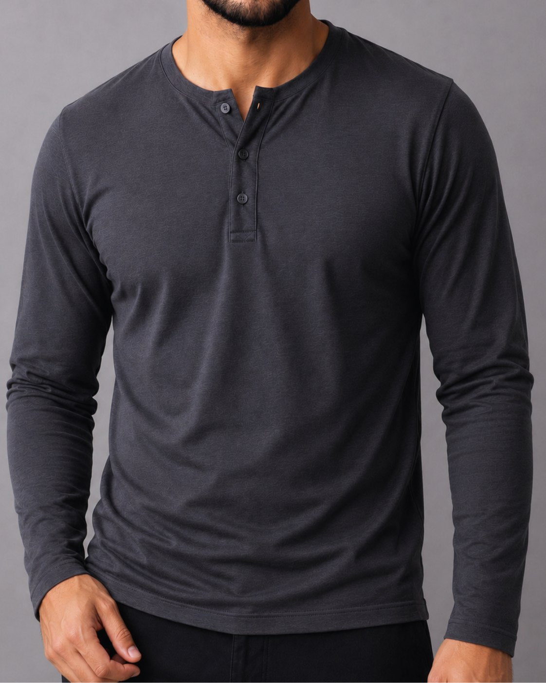 Blusa Henley de Manga Longa em Algodão Egípcio - Legacy