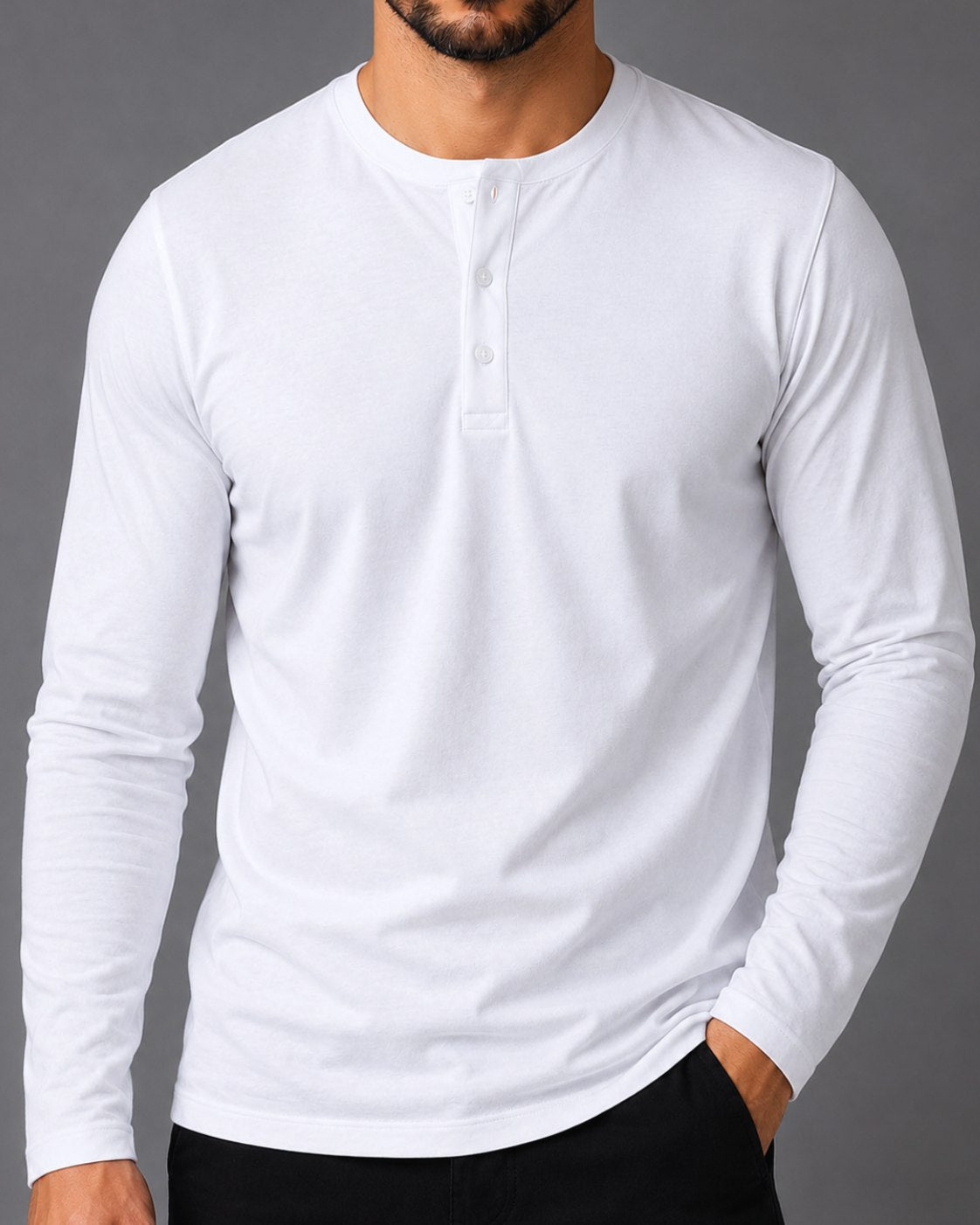 Blusa Henley de Manga Longa em Algodão Egípcio - Legacy