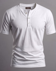 Camiseta Henley de Algodão Egípcio - Luxor