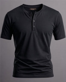Camiseta Henley de Algodão Egípcio - Luxor