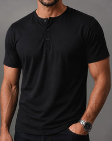 Kit 3x Camiseta Henley de Algodão Egípcio Luxor - R$ 149,00 cada