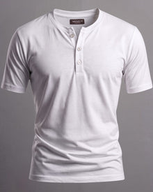 Camiseta Henley de Algodão Egípcio - Luxor