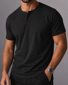 Kit 3x Camiseta Henley de Algodão Egípcio Luxor - R$ 156,00 cada
