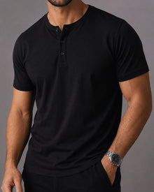 Kit 3x Camiseta Henley de Algodão Egípcio Luxor - R$ 156,00 cada