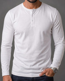 Kit 3x Blusa Henley de Manga Longa em Algodão Egípcio - Legacy - R$ 191,00 cada