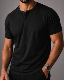 Kit 2x Camiseta Henley de Algodão Egípcio Luxor - R$ 173,00 cada