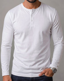 Kit 3x Blusa Henley de Manga Longa em Algodão Egípcio - Legacy - R$ 159,00 cada