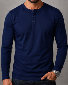 Blusa Henley de Manga Longa em Algodão Egípcio - Legacy