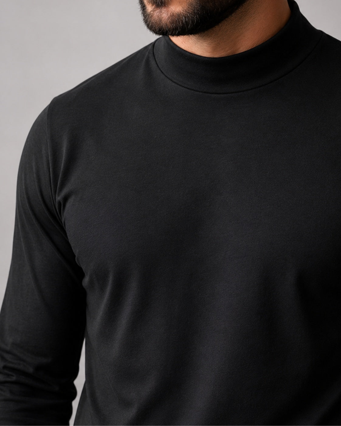 Blusa de Gola Alta em Algodão Egípcio - Egypt