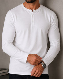 Blusa Henley de Manga Longa em Algodão Egípcio - Legacy