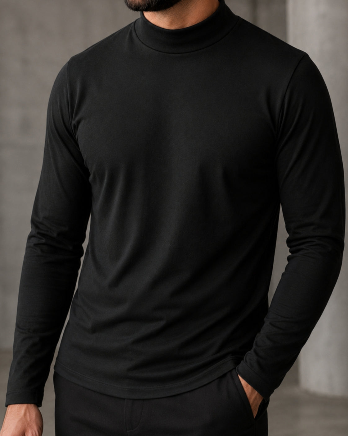 Kit 2x Blusa de Gola Alta e Manga Longa em Algodão Egípcio - Egypt - R$ 168,00 cada