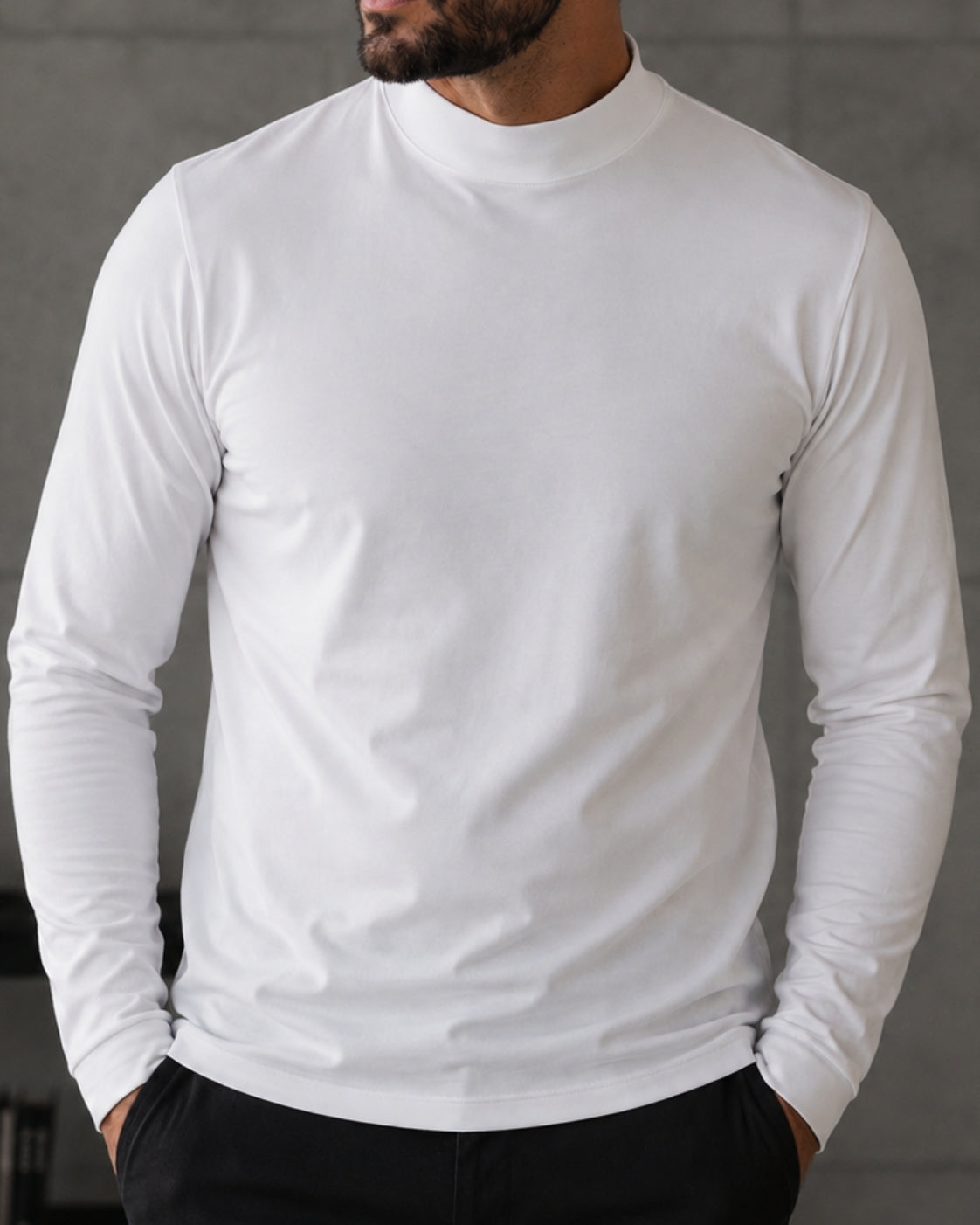 Kit 2x Blusa de Gola Alta e Manga Longa em Algodão Egípcio - Egypt - R$ 168,00 cada