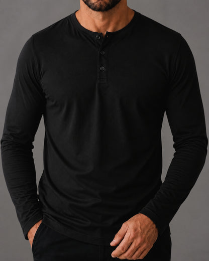 Kit 2x Blusa Henley de Manga Longa em Algodão Egípcio - Legacy - R$ 197,00 cada