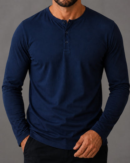 Kit 2x Blusa Henley de Manga Longa em Algodão Egípcio - Legacy - R$ 197,00 cada