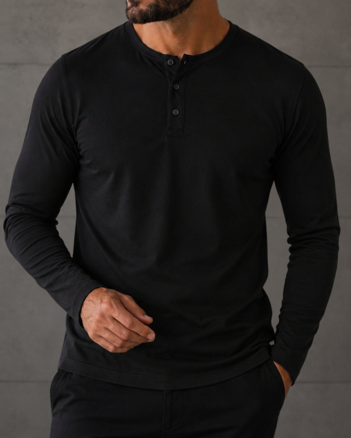 Kit 2x Blusa Henley de Manga Longa em Algodão Egípcio - Legacy - R$ 197,00 cada