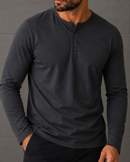 Kit 2x Blusa Henley de Manga Longa em Algodão Egípcio - Legacy - R$ 197,00 cada