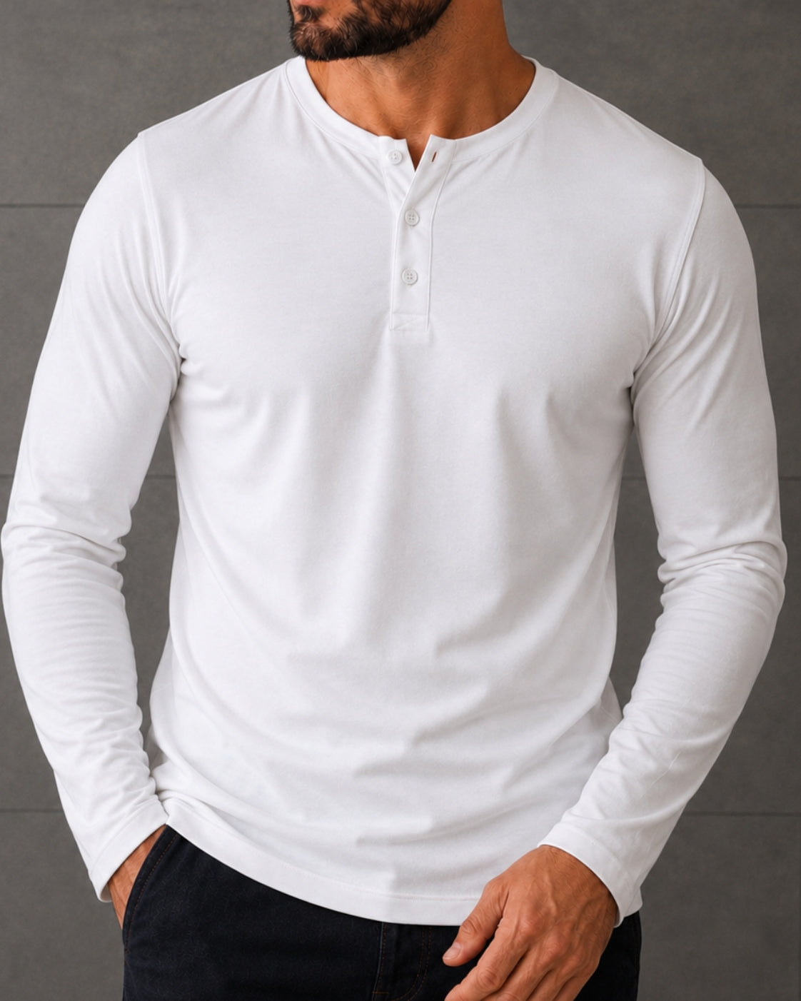 Kit 2x Blusa Henley de Manga Longa em Algodão Egípcio - Legacy - R$ 197,00 cada