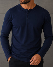 Blusa Henley de Manga Longa em Algodão Egípcio - Legacy