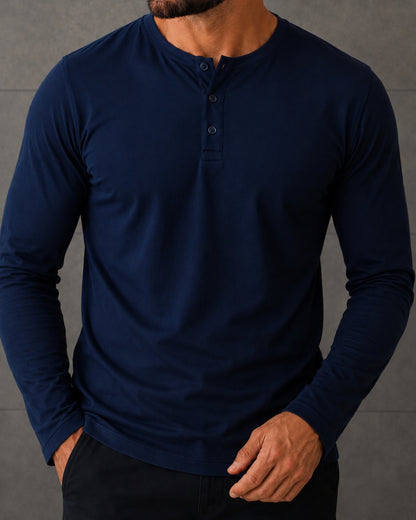 Kit 2x Blusa Henley de Manga Longa em Algodão Egípcio - Legacy - R$ 197,00 cada