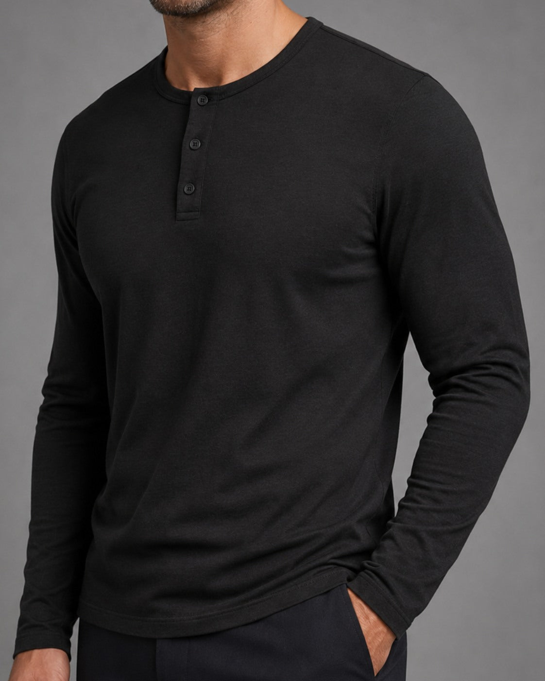 Kit 2x Blusa Henley de Manga Longa em Algodão Egípcio - Legacy - R$ 179,00 cada
