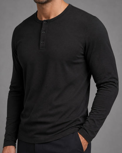 Kit 2x Blusa Henley de Manga Longa em Algodão Egípcio - Legacy - R$ 179,00 cada