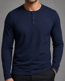 Blusa Henley de Manga Longa em Algodão Egípcio - Legacy