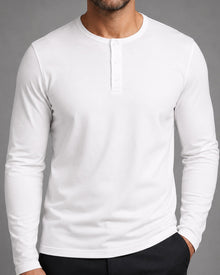 Blusa Henley de Manga Longa em Algodão Egípcio - Legacy