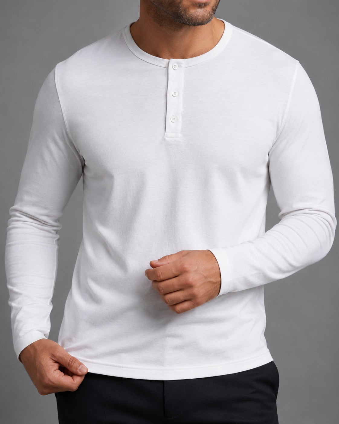 Kit 2x Blusa Henley de Manga Longa em Algodão Egípcio - Legacy - R$ 179,00 cada