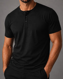 Camiseta Henley de Algodão Egípcio - Luxor