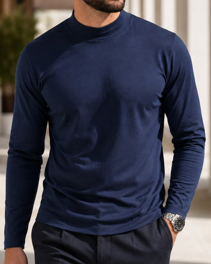 Kit 3x Blusa de Gola Alta e Manga Longa em Algodão Egípcio - Egypt - R$ 149,00 cada