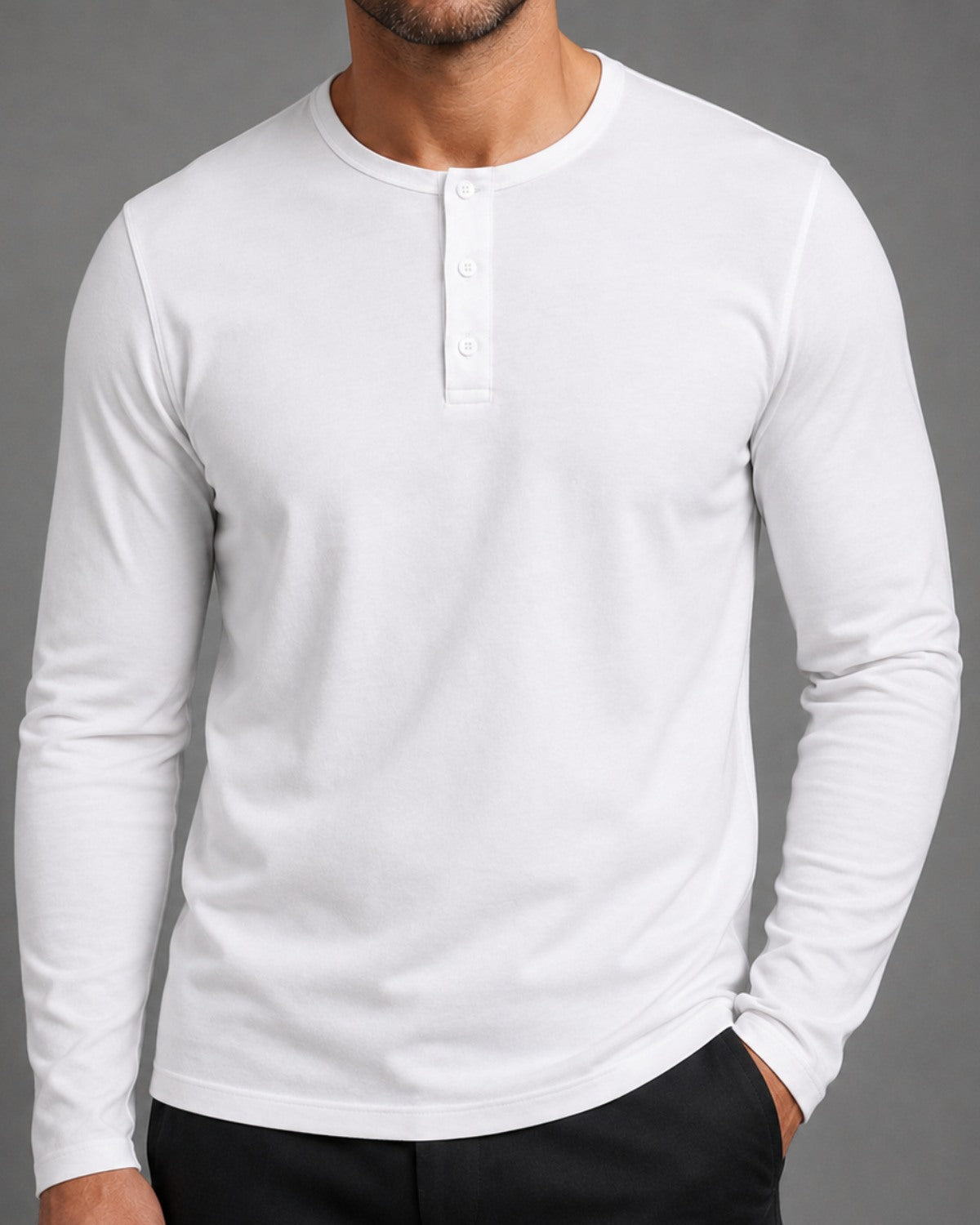 Kit 2x Blusa Henley de Manga Longa em Algodão Egípcio - Legacy - R$ 179,00 cada