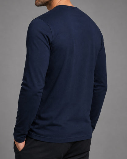 Kit 2x Blusa Henley de Manga Longa em Algodão Egípcio - Legacy - R$ 179,00 cada