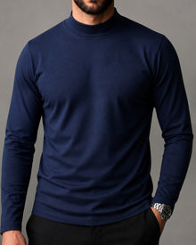 Blusa de Gola Alta e Manga Longa em Algodão Egípcio - Egypt