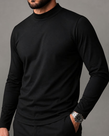 Kit 3x Blusa de Gola Alta e Manga Longa em Algodão Egípcio - Egypt - R$ 149,00 cada