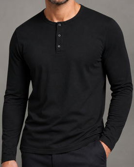 Kit 2x Blusa Henley de Manga Longa em Algodão Egípcio Legacy