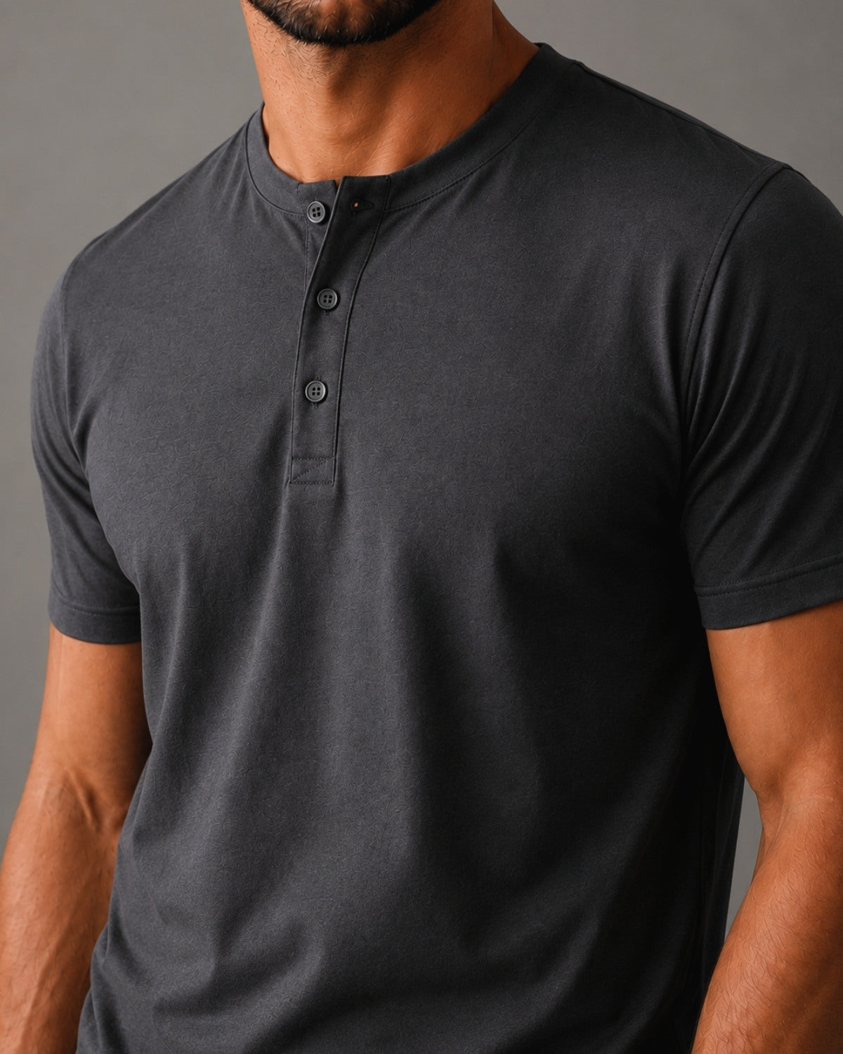Camiseta Henley de Algodão Egípcio - Luxor
