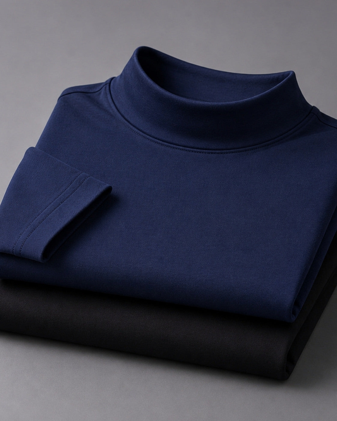 Kit 2x Blusa de Gola Alta e Manga Longa em Algodão Egípcio - Egypt - R$ 177,00 cada