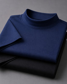 Kit 2x Camiseta de Gola Alta e Manga Curta em Algodão Egípcio - Monarch - R$ 149,00 cada
