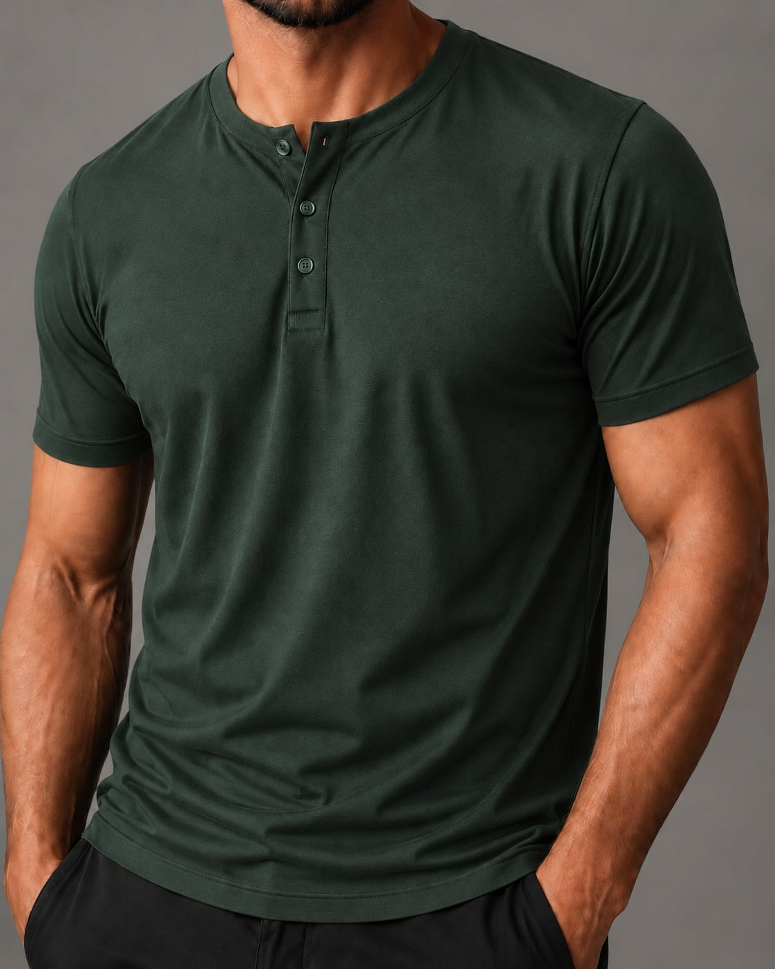 Camiseta Henley de Algodão Egípcio - Luxor