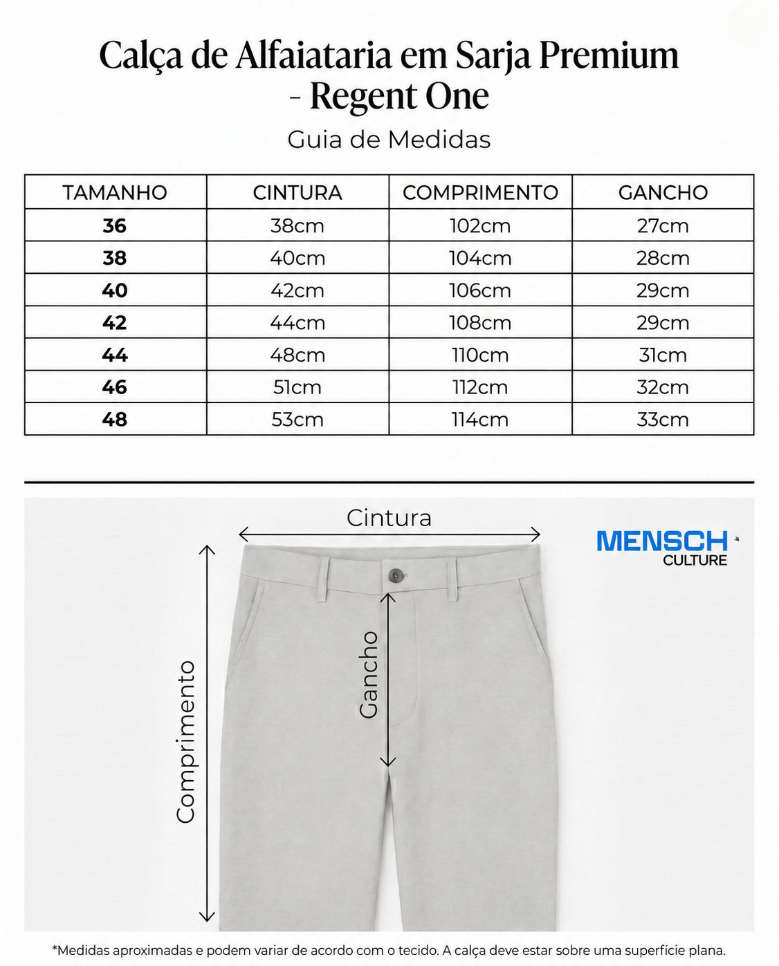 Calça de Alfaiataria em Sarja Premium - Regent One