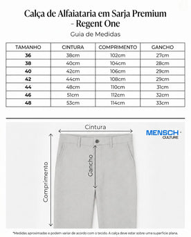 Calça de Alfaiataria em Sarja Premium - Regent One