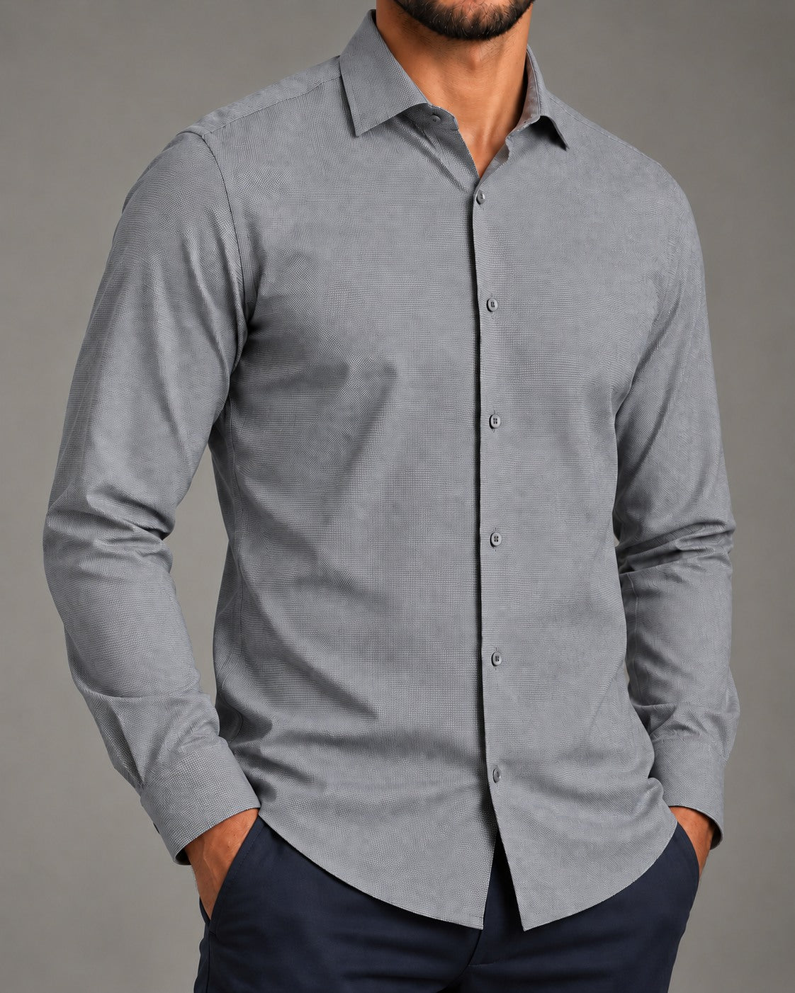 Camisa Social Maquinetada Bambu — Noble One
