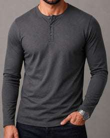Blusa Henley de Manga Longa em Algodão Egípcio - Legacy