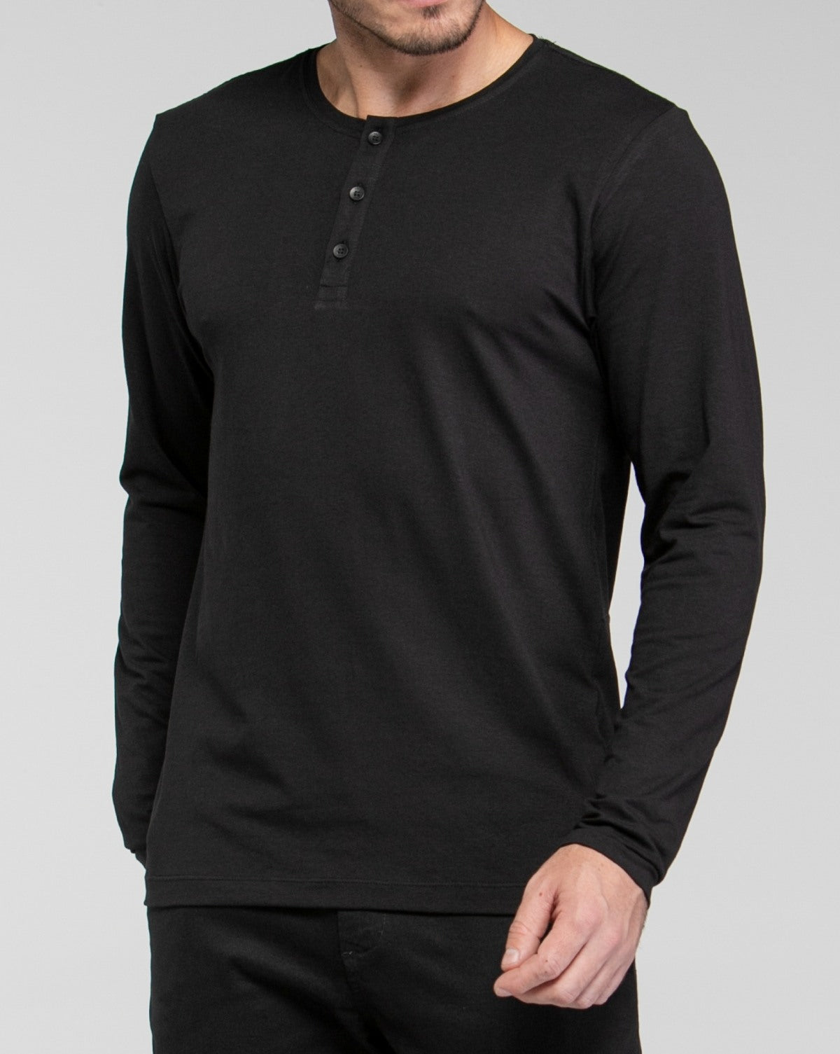 Blusa Henley de Manga Longa em Algodão Egípcio - Legacy