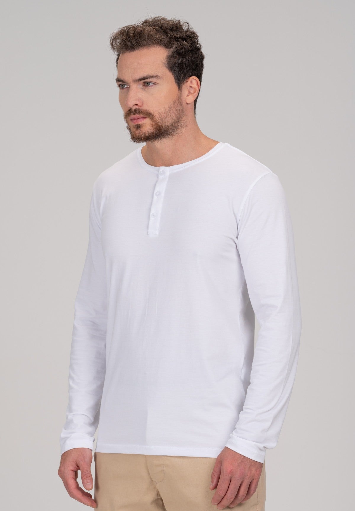 Blusa Henley de Manga Longa em Algodão Egípcio - Legacy