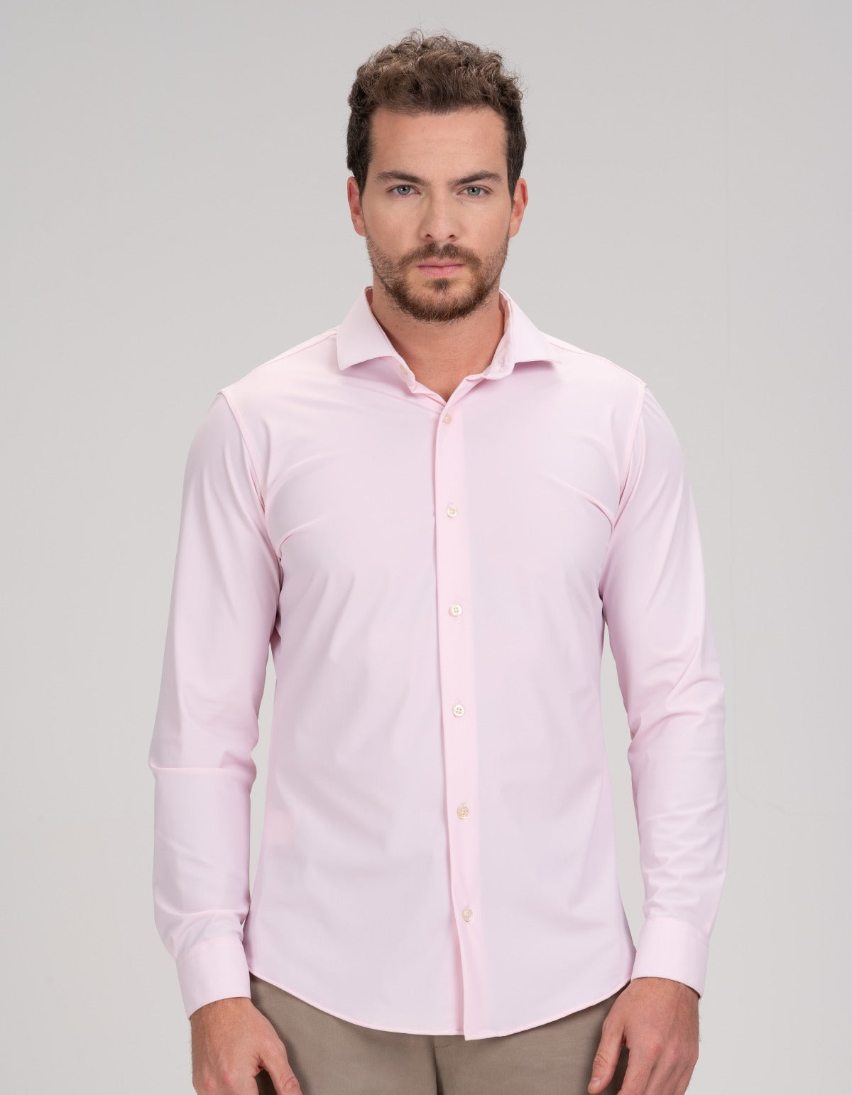Camisa Social Stretch de Poliamida e Elastano - Tech Zenith