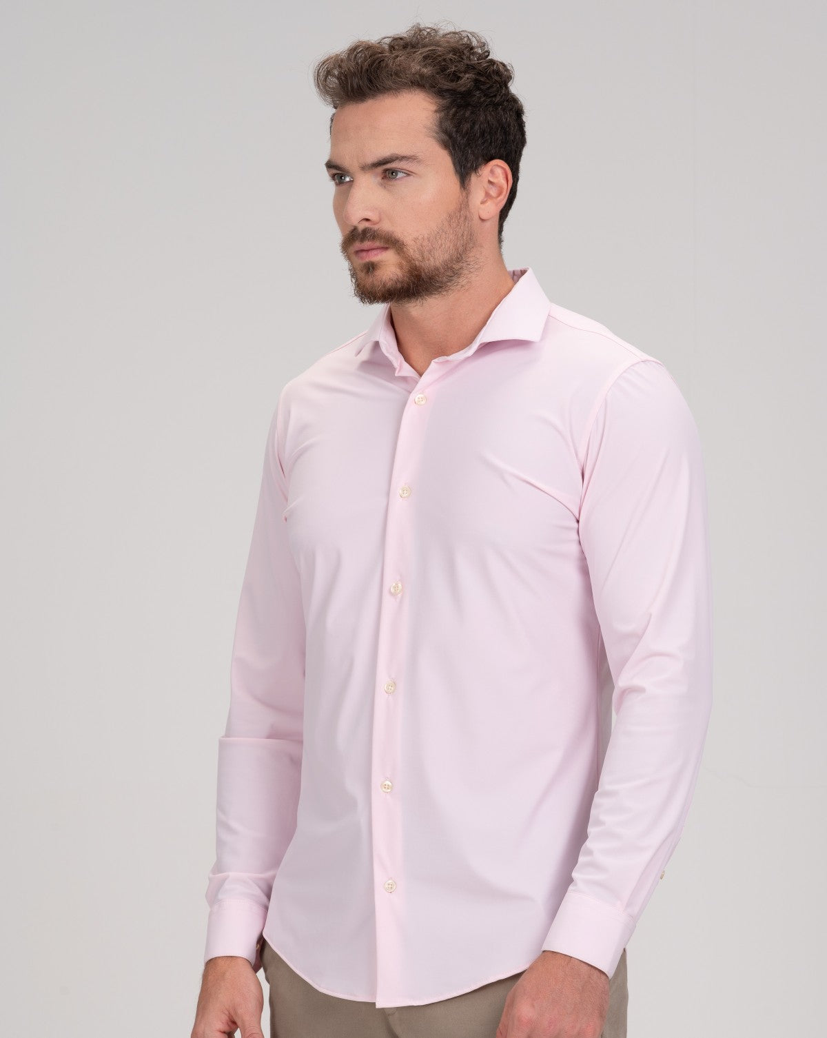 Camisa Social Stretch de Poliamida e Elastano - Tech Zenith